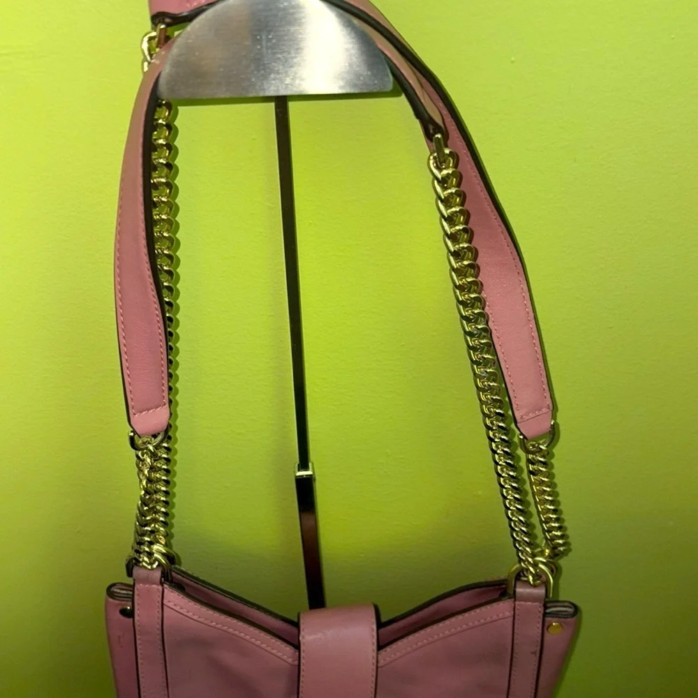 Michael Kors Whitney Rose Leather Shoulder Bag - Picture 3 of 15